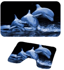 Коврик для дома Диона-2 (60*40/43*73) Три дельфина 